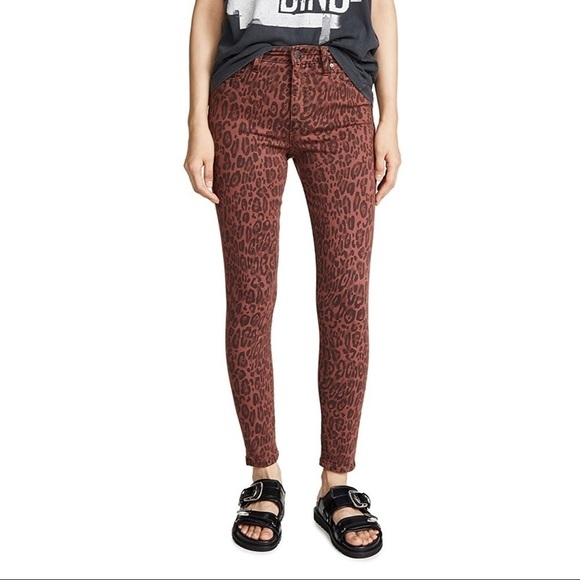 NWT Joe’s Jeans The Charlie Cheetah Print High Rise Skinny Jean - Picture 1 of 10